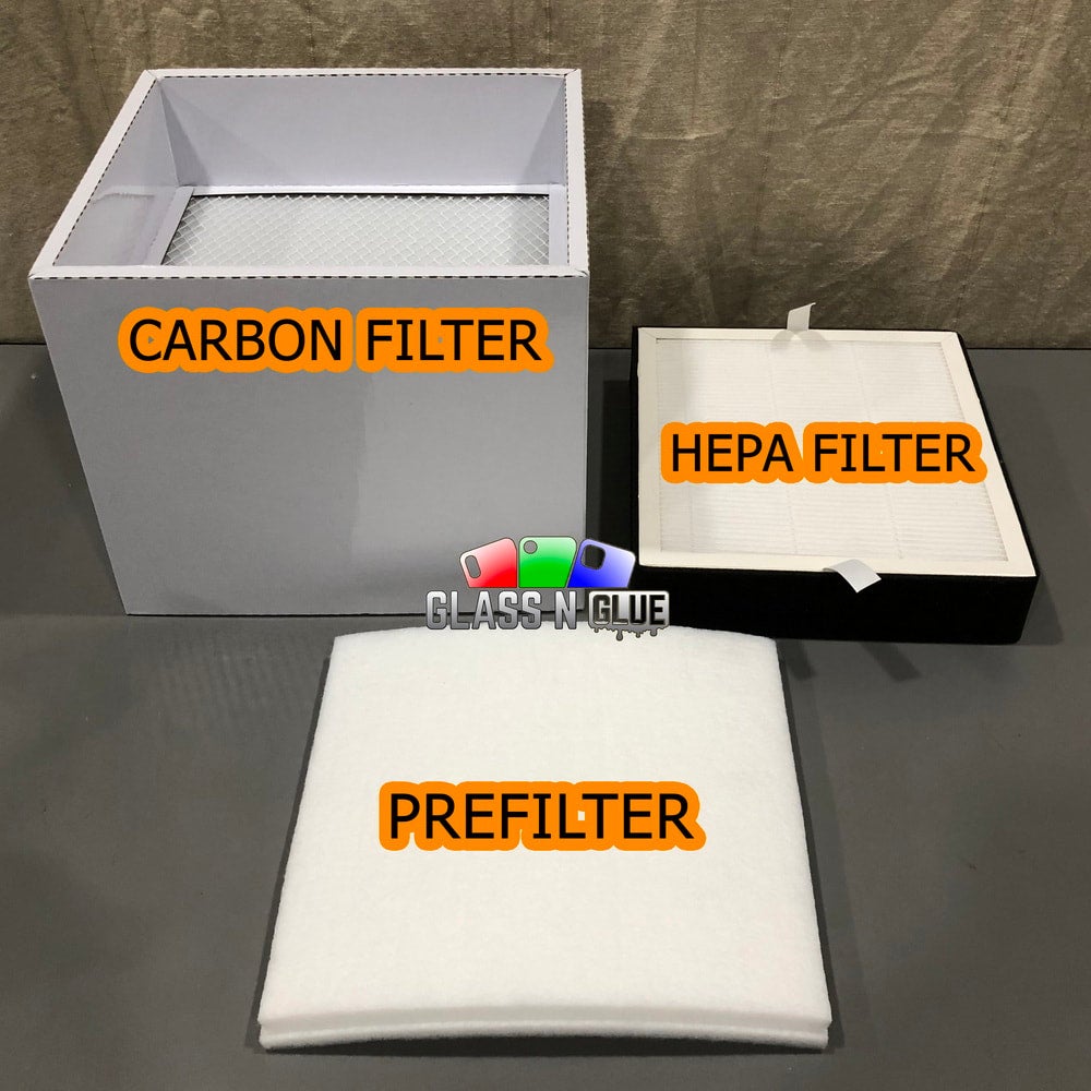 Nasan Fume Extractor with Dust Enclosure v2.0 [Glass N Glue Edition